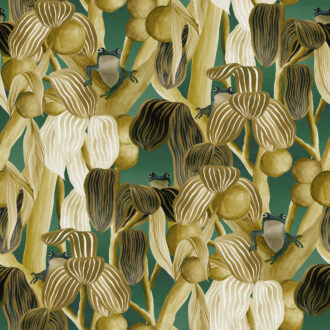 Обои Arte - LES GRENOUILLES DE CHAVROCHES - Camouflage 97510 (коллекция Decors & Panoramiques)