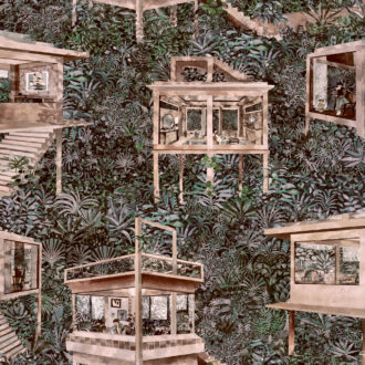 Обои Arte - PALAFITAS AMAZONIA - Beech 97581 (коллекция Decors & Panoramiques)