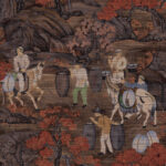 Обои Arte - TOILE DE TIBET - Rust 97691 (коллекция Decors & Panoramiques)