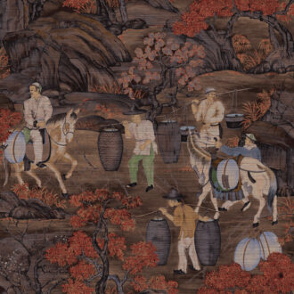 Обои Arte - TOILE DE TIBET - Rust 97691 (коллекция Decors & Panoramiques)