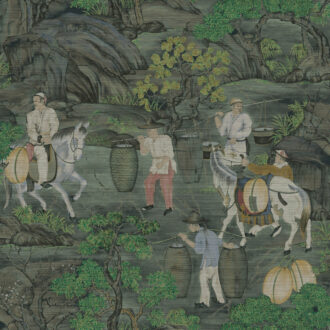 Обои Arte - TOILE DE TIBET - Moss 97692 (коллекция Decors & Panoramiques)