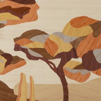 Обои Arte - UNDER THE SYCAMORE TREE - Mahogany Wood 30821 (коллекция Embleme)
