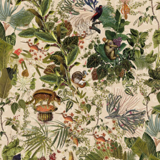 Обои Arte - MENAGERIE EXTINCT ANIMALS - Ivory MO2072 (коллекция Moooi Wallcovering Extinct Animals)