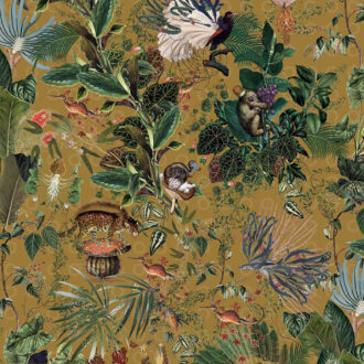 Обои Arte - MENAGERIE EXTINCT ANIMALS - Curry MO2074 (коллекция Moooi Wallcovering Extinct Animals)