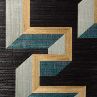 Обои Arte - DETOUR - Gold Teal 72703 (коллекция Marqueterie)