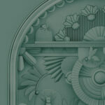 Обои Arte - GREENHOUSE GATHERING ARCH - Forest Green MO5057 (коллекция Moooi Wallcovering Green House)
