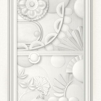 Обои Arte - GREENHOUSE GATHERING WINDOW - Architectural White MO5050 (коллекция Moooi Wallcovering Green House)