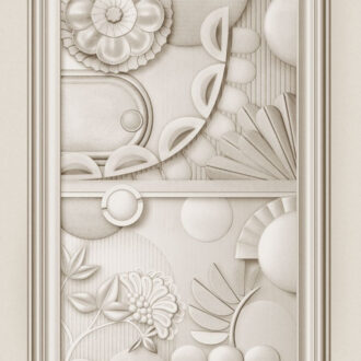 Обои Arte - GREENHOUSE GATHERING WINDOW - Oyster White MO5051 (коллекция Moooi Wallcovering Green House)