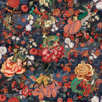 Обои Arte - RENDEZVOUS TOKYO BLUE - Indigo MO3010 (коллекция Moooi Wallcovering Tokyo Blue)