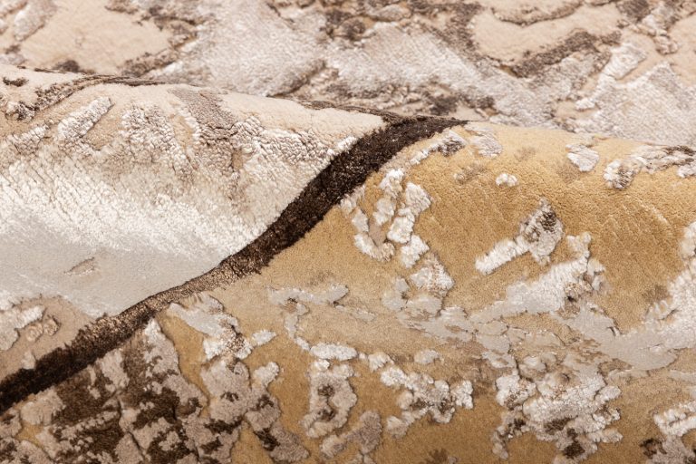 Индийский ковёр из арт-шёлка и шерсти — MARBLE T — MARBLE-LINES-1-BGE