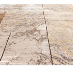 Индийский ковёр из арт-шёлка и шерсти — MARBLE T — MARBLE-LINES-1-BGE