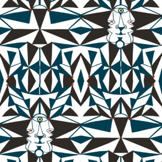 Ткань Lelievre - PENSEE - BLEU - 1474-01