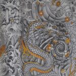 Ткань Jean Paul Gaultier - ROCK - GOLD - 3438-02