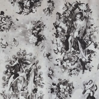 Ткань Jean Paul Gaultier - ANGELOTS - NOIR - 3445-04