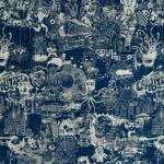 Ткань Jean Paul Gaultier - STREET - INDIGO - 3455-02