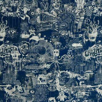 Ткань Jean Paul Gaultier - STREET - INDIGO - 3455-02