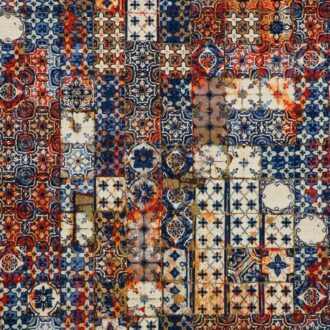 Ткань Jean Paul Gaultier - AZULEJOS - MANDARINE - 3463-01