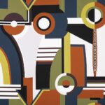 Ткань Jean Paul Gaultier - CONSTRUCTIVISME - MULTICO - 3500-01