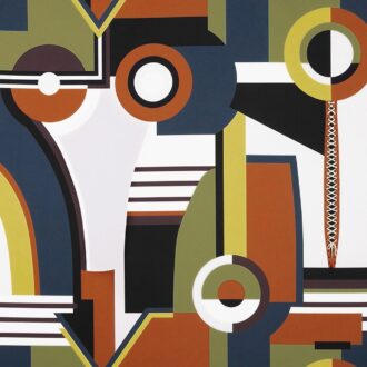 Ткань Jean Paul Gaultier - CONSTRUCTIVISME - MULTICO - 3500-01