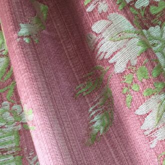 Ткань Quenin - LAMPAS ST SIMON - ROUGE - 4006-02