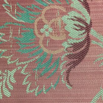 Ткань Quenin - LAMPAS D'AUBIGNE - ROUGE - 4007-01