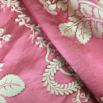 Ткань Quenin - ORESTE - CRAMOISI/CREME - 4015-05