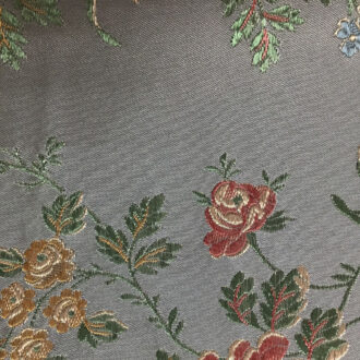 Ткань Quenin - LAMPAS ALBATROS - CIEL - 4020-02