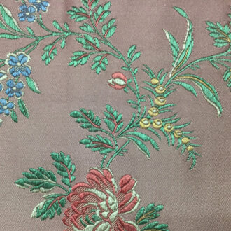 Ткань Quenin - LAMPAS ALBATROS - SAUMON - 4020-04