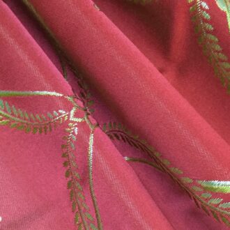 Ткань Quenin - LAMPAS SUCHET - CERISE - 4026-05