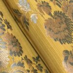 Ткань Quenin - LAMPAS SURCOUF - OR/BLEU - 4030-02