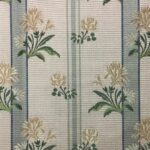 Ткань Quenin - LAMPAS BLEUETS - CREME/BLEU - 4054-02