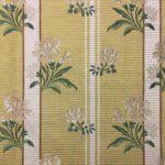 Ткань Quenin - LAMPAS BLEUETS - OR/CREME - 4054-05