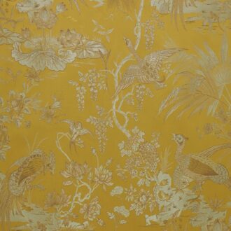 Ткань Quenin - LA PARADE DES OISEAUX - OR - 4253-04