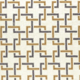 Ткань - Clarke and Clarke - SEKAI - CHARCOAL/CINNAMON - F0960/01