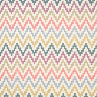 Ткань - Clarke and Clarke - KLAUDIA - INDIGO/CRANBERRY - F0996/03