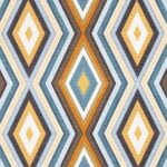 Ткань - Clarke and Clarke - TERRAZZO - TEAL/SPICE - F1067/06