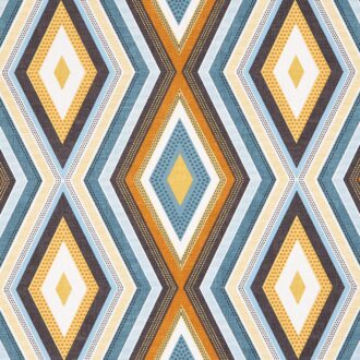 Ткань - Clarke and Clarke - TERRAZZO - TEAL/SPICE - F1067/06