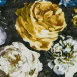 Ткань - Clarke and Clarke - FLORETTA - MINERAL/CHARCOAL - F1088/04