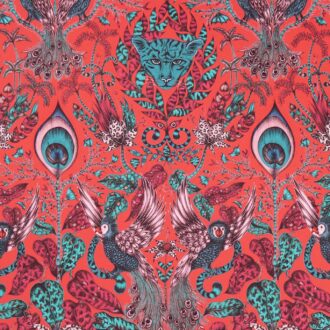 Ткань - Clarke and Clarke - AMAZON - RED - F1107/05