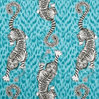 Ткань - Clarke and Clarke - TIGRIS - TEAL - F1114/04