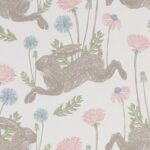 Ткань - Clarke and Clarke - MARCH HARE - HARE PASTEL - F1190/03