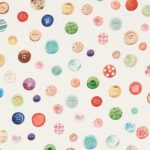 Ткань - Clarke and Clarke - BUTTON BOX - BOX CREAM - F1259/01