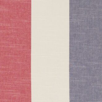 Ткань - Clarke and Clarke - BUCKTON - DENIM/RED - F1308/04