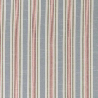 Ткань - Clarke and Clarke - MAPPLETON - DENIM/RED - F1310/04