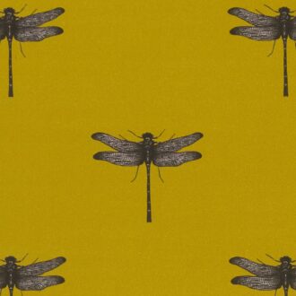 Ткань - Clarke and Clarke - AZURE - OCHRE - F1327/04