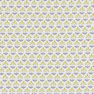 Ткань - Clarke and Clarke - FLEUR - CHARTREUSE/CHARCOAL - F1373/03