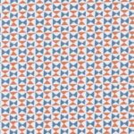 Ткань - Clarke and Clarke - ORIANNA - DENIM/SPICE - F1376/03