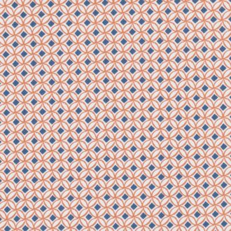 Ткань - Clarke and Clarke - ORTIS - DENIM/SPICE - F1377/02