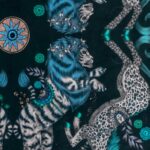 Ткань - Clarke and Clarke - CASPIAN VELVET - NAVY - F1474/02