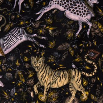 Ткань - Clarke and Clarke - PROTEA VELVET - CHARCOAL - F1479/02